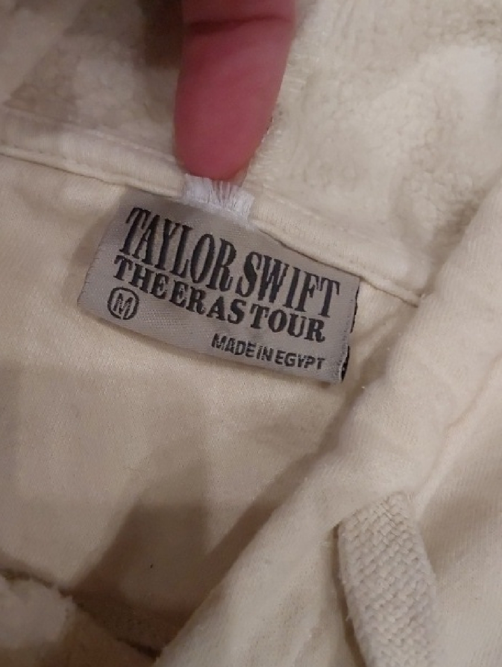 Taylor Swift  The Eras Tour  Beige Hoodie Size M - Picture 12 of 13